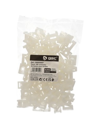Pacote de bases 100u para flanges de 4,5mm