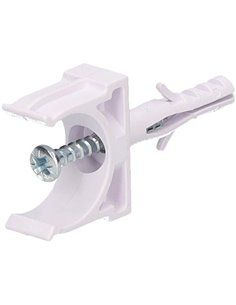 Pacote de fixadores de tubo 100u com plugue Ø20mm 2