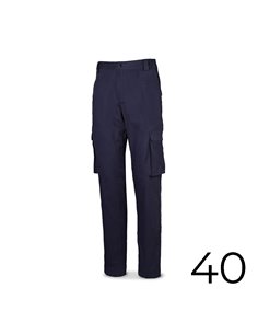 Calça stretch 98% Algodão 2% Elastano 240g Azul Marinho Tamanho 40