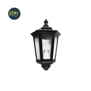 Aplique milan negro 43xø24,5 cm EDM
