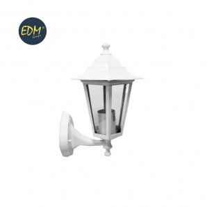 Farol aluminio pared blanco 29x17x11cm cm EDM modelo zurich
