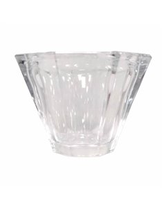 Transparente Diamant-Tulpe aus Kristall 8,5x4x5 cm mit einer Öffnung von 2,4 cm