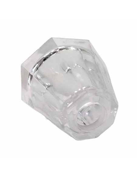 Transparent Crystal DIAMOND Tulip 8.5x4x5cm with a 2.4cm Opening