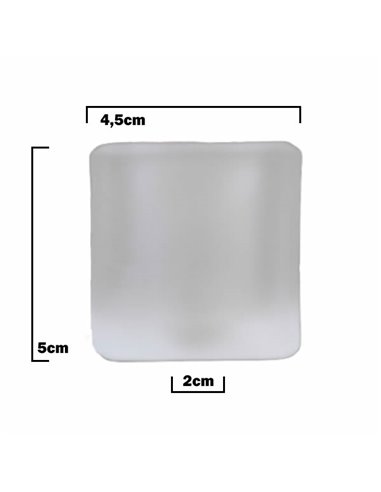 Abajur quadrado de vidro MATTE MINICUBO 4,5x5cm...