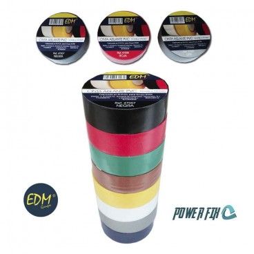 Fita Isolante 20m x 19mm Cinza EDM Qualidade "Supra"