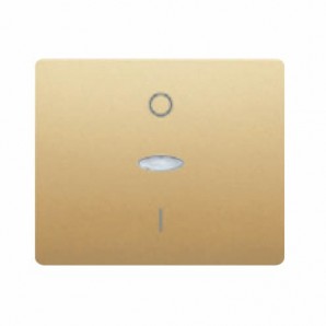 Tecla interruptor bipolar con luminoso DORADO ODISEA BJC IRIS 18708-ODL