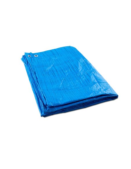 Toldo reforzado multiusos azul 8x12m