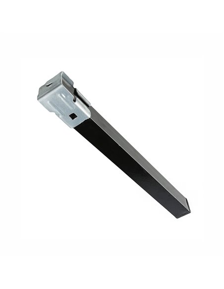 Perna de estrado preto 30x30mm 25cm