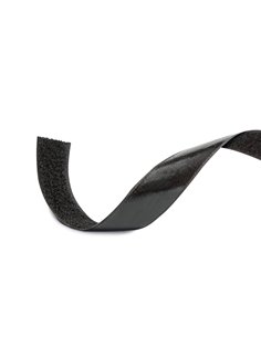Cinta velcro compact negra hembra 20mm x 25m
