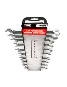 Juego llave fija combinada stein cr-v satin din-3113a 8 piezas