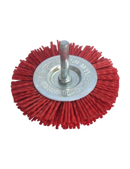 Cepillo bloque nylon stein 75mm con espiga 6mm