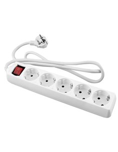 Cabo switch onlex t/t base branca 3 metros 5 soquetes