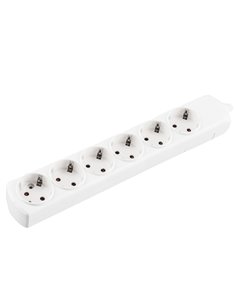 Base blanca onlex t/t sin cable 6 tomas