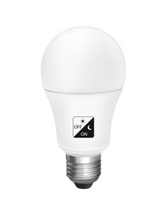 Matel lâmpada LED sensor crepuscular padrão E27 10W 4200K