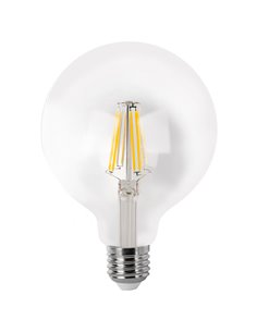 Bombilla led globo filamento matel e27 g95 4w fría clara