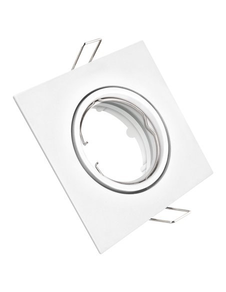 Kit de anel de balanço quadrado branco em matel