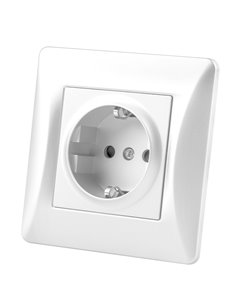 Base schuko empotrar onlex blanca universal 16a