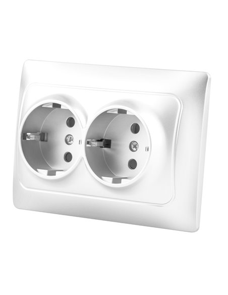 Base Doble Monoblock Emp UniV Blanco 16a