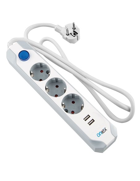 Base Onlex Pro 3tomas+2 Usb Cable 1,5mt