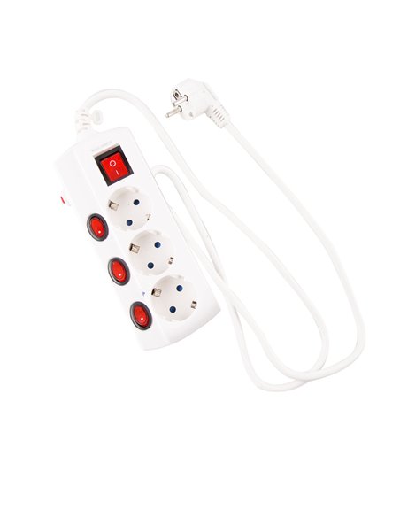 Base interruptor individual onlex cable 1,5 mts 3 tomas