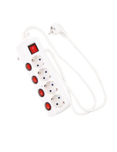 Base interruptor individual onlex cable 1,5 mts 4 tomas