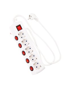 Base de interruptor individual Onlex cabo de 1,5 m 5 tomadas