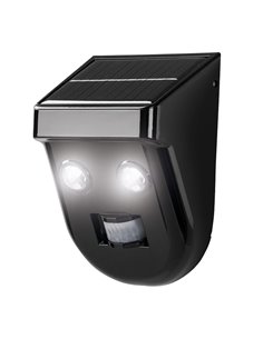 Aplique Led Solar Negro Sensor 16cm 6w