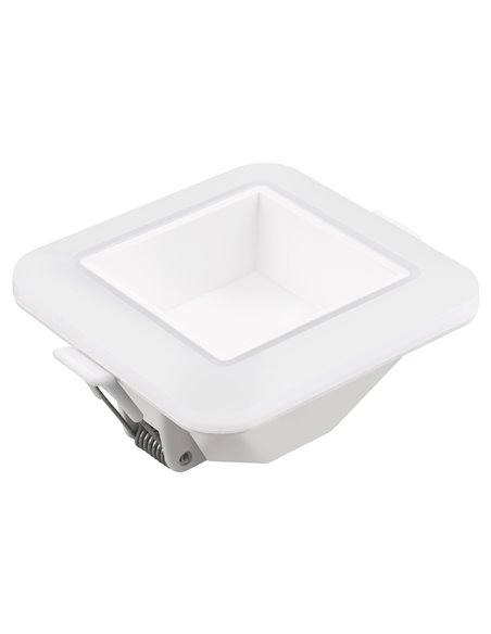 Aro Led Cuadrado Blanco 3intens 8w Fria