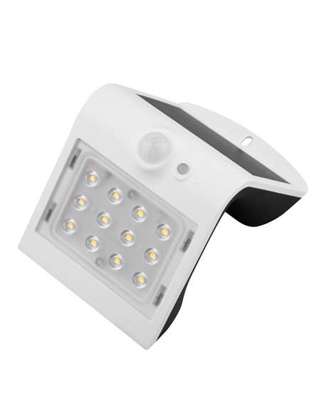 Aplique solar led sensor korpass 2W branco 6400K