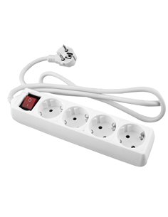 Base Onlex Blanca 4tomas Cable/Int 5mt