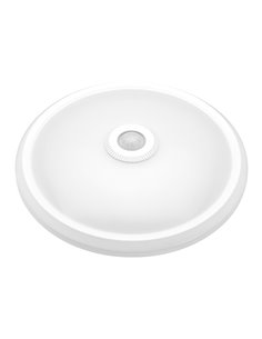 Aplique redondo LED com sensor IP20 matel 16w frio
