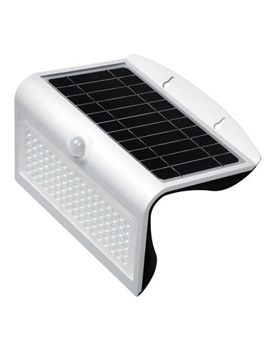 Sensor de luz de parede LED solar Korpass 8W branco 6400K