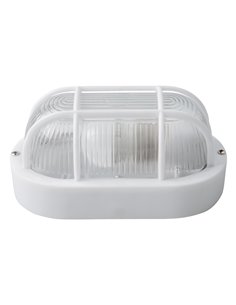 Aplique OVal Blanco Ip54 E27 Max40w