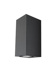 Aplique Led Luxe Cuboid Gris Ip54 8w F