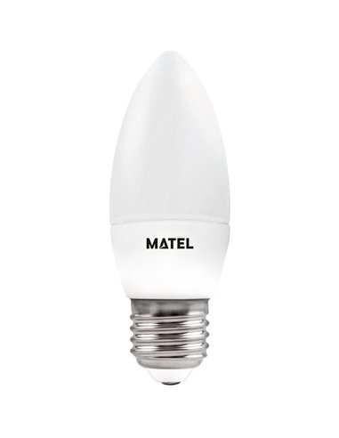 Lâmpada LED vela Matel 5W E27 4200K (3 intensidades)