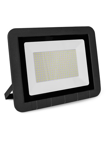 Proyector led plano negro matel ip65 200w fría