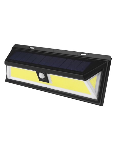 Aplique solar led cob korpass con sensor 20w luz fría