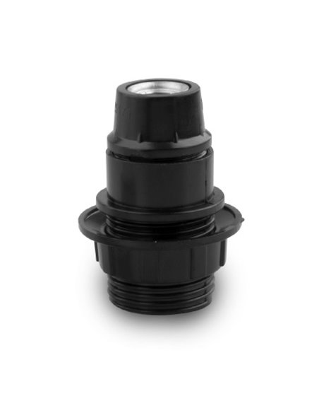Portalámparas e14 onlex rosca 2a negro blíster