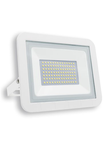 Proyector led plano blanco matel ip65 50w fría