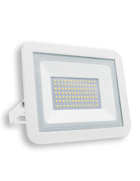 Proyector led plano blanco matel ip65 50w fría