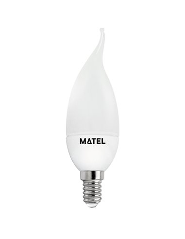 Lâmpada LED chama Matel E14 5W 2700K (3...