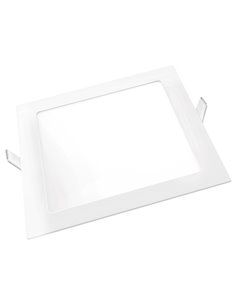 Downlight led matel cuadrado blanco 18w chip samsung luz neutra