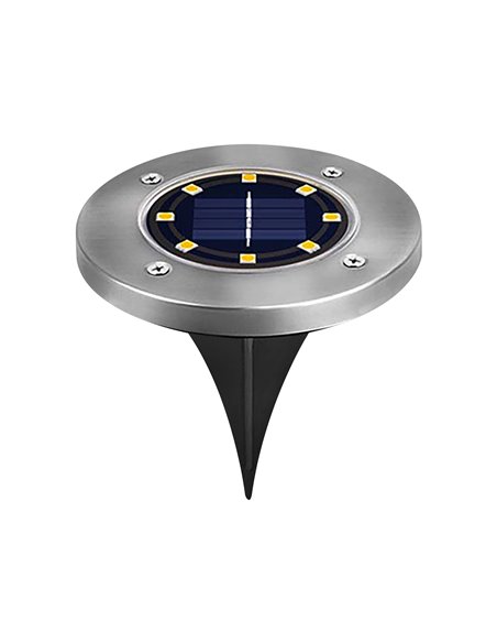 Piqueta Led Solar Crepus Inox 1w 3unid F