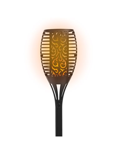 Lanterna solar LED efeito chama 1800K korpass 1W