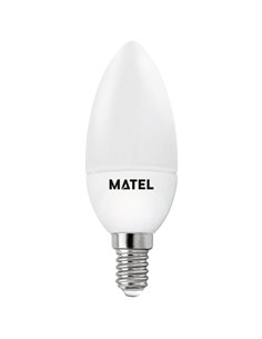 Lâmpada LED vela Matel 5W E14 2700K (3 intensidades)