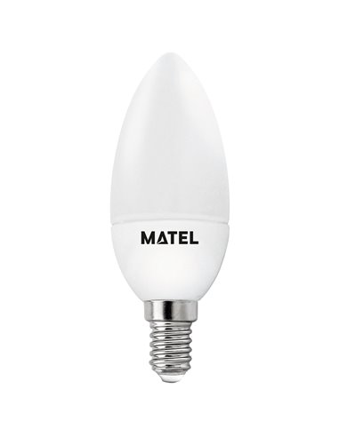 Lâmpada LED vela Matel 5W E14 2700K (3 intensidades)