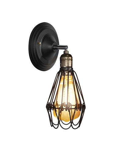 Aplique vintage E27 matel 100x190mm