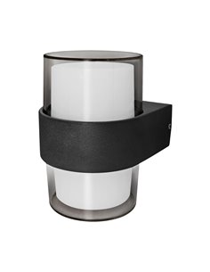 Aplique led luxe exterior ip54 matel redondo 10w neutra
