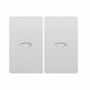 Chave dupla ou interruptor com luminoso BRANCO BJC IRIS 18709-L