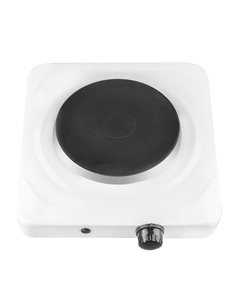 Hornillo Elec 1500w P/Bl Blanco Kuken